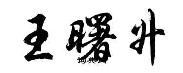 胡問遂王曙升行書個性簽名怎么寫