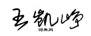 朱錫榮王凱崢草書個性簽名怎么寫