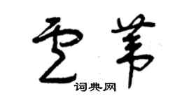 曾慶福盧葦草書個性簽名怎么寫