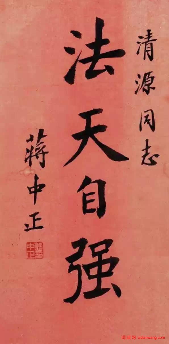 蔣介石書法欣賞