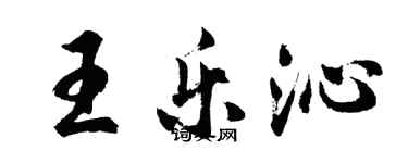 胡問遂王樂沁行書個性簽名怎么寫