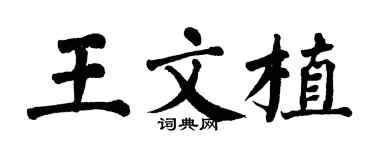 翁闓運王文植楷書個性簽名怎么寫