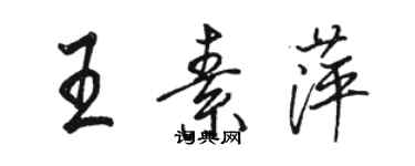 駱恆光王素萍行書個性簽名怎么寫