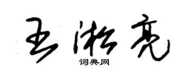 朱錫榮王淞亮草書個性簽名怎么寫