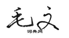 駱恆光毛文行書個性簽名怎么寫