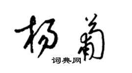 梁錦英楊葡草書個性簽名怎么寫