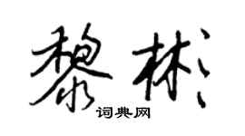 王正良黎彬行書個性簽名怎么寫