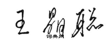 駱恆光王晶聰草書個性簽名怎么寫