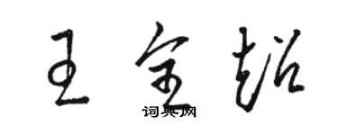 駱恆光王全超草書個性簽名怎么寫