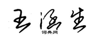 朱錫榮王涵生草書個性簽名怎么寫