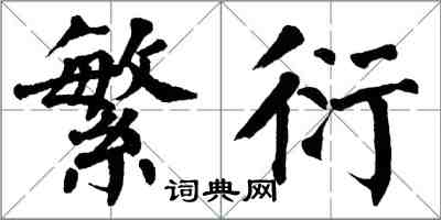 翁闓運繁衍楷書怎么寫