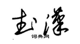 朱錫榮武漢草書個性簽名怎么寫