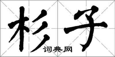 翁闓運杉子楷書怎么寫