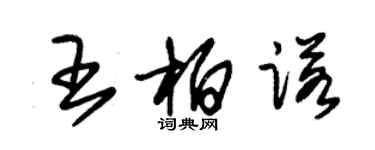 朱錫榮王柏諾草書個性簽名怎么寫