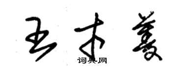 朱錫榮王才菱草書個性簽名怎么寫