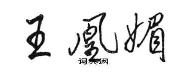 駱恆光王凰媚行書個性簽名怎么寫