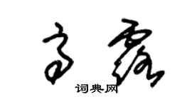 朱錫榮高露草書個性簽名怎么寫