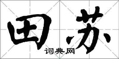 翁闓運田蘇楷書怎么寫