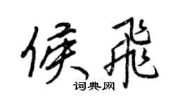 王正良侯飛行書個性簽名怎么寫