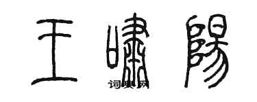 陳墨王嘯陽篆書個性簽名怎么寫