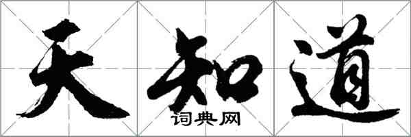 胡問遂天知道行書怎么寫