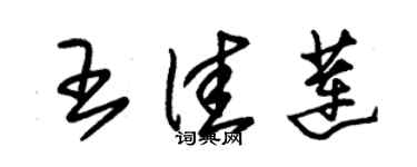 朱錫榮王佳蓮草書個性簽名怎么寫