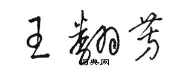 駱恆光王翻芳草書個性簽名怎么寫