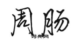 駱恆光周腸行書個性簽名怎么寫