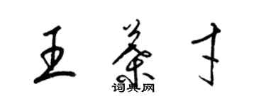 梁錦英王葉才草書個性簽名怎么寫