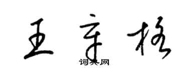 梁錦英王辛格草書個性簽名怎么寫