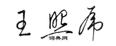 駱恆光王照虎草書個性簽名怎么寫