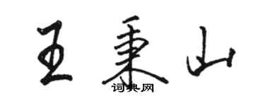 駱恆光王秉山行書個性簽名怎么寫