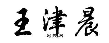 胡問遂王津晨行書個性簽名怎么寫