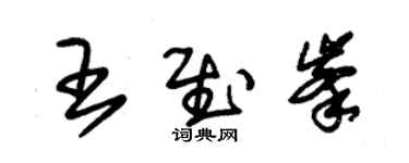 朱錫榮王慰峰草書個性簽名怎么寫