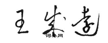 駱恆光王成遠草書個性簽名怎么寫