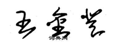 朱錫榮王金登草書個性簽名怎么寫