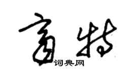 朱錫榮齊特草書個性簽名怎么寫