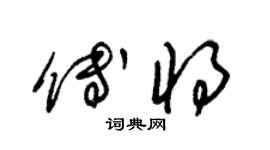 朱錫榮傅將草書個性簽名怎么寫