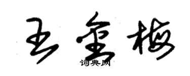 朱錫榮王金梅草書個性簽名怎么寫