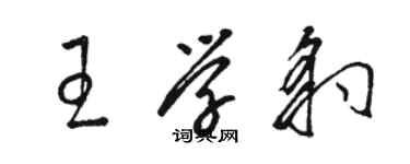 駱恆光王學豹草書個性簽名怎么寫