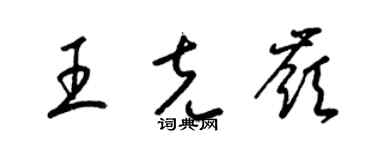 梁錦英王克嶺草書個性簽名怎么寫