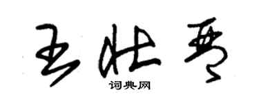 朱錫榮王壯琴草書個性簽名怎么寫