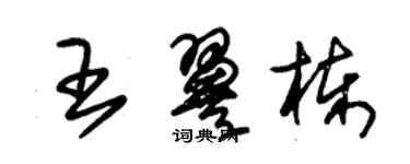 朱錫榮王翼棟草書個性簽名怎么寫