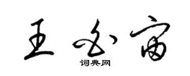 梁錦英王白宙草書個性簽名怎么寫