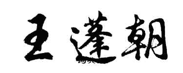 胡問遂王蓬朝行書個性簽名怎么寫