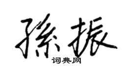 王正良孫振行書個性簽名怎么寫