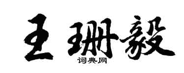 胡問遂王珊毅行書個性簽名怎么寫
