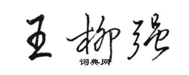 駱恆光王柳強行書個性簽名怎么寫