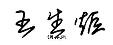 朱錫榮王生炬草書個性簽名怎么寫