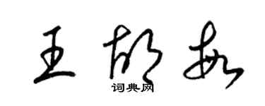 梁錦英王胡敏草書個性簽名怎么寫